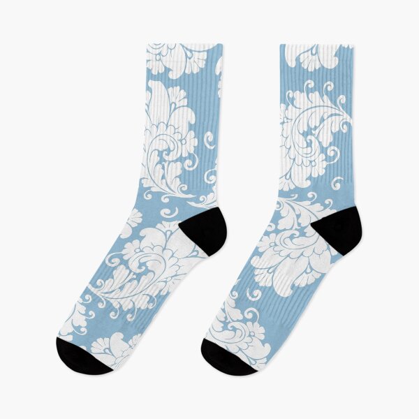 Item preview, Bold White Swirls on Blue designed and sold by Grafixmom.
