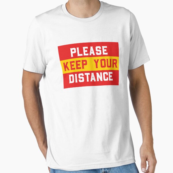 Item preview, Red And Black Please Keep Your Distance designed and sold by graphicmeyou.