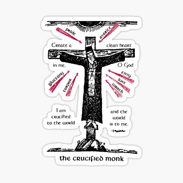 Item preview, The Crucified Monk designed and sold by EkromDesigns.