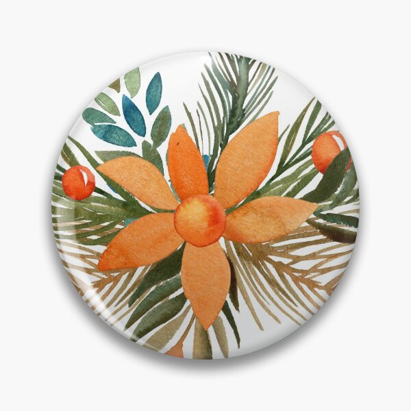 Item preview, Rust & Stone Blue Watercolor Autumn Foliage designed and sold by Laura Lise Wong.