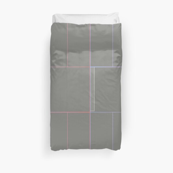 Grey multi color Duvet Cover