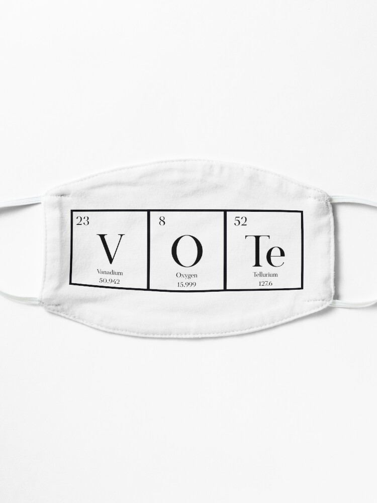 Alternate view of VOTE (Chemistry Version) Mask
