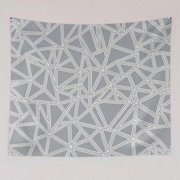 Item preview, Abstract Shattered Grey and White designed and sold by ProjectM.