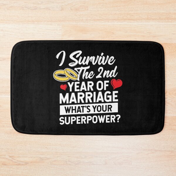 Item preview, Second Wedding Anniversary Married Superpower designed and sold by haselshirt.