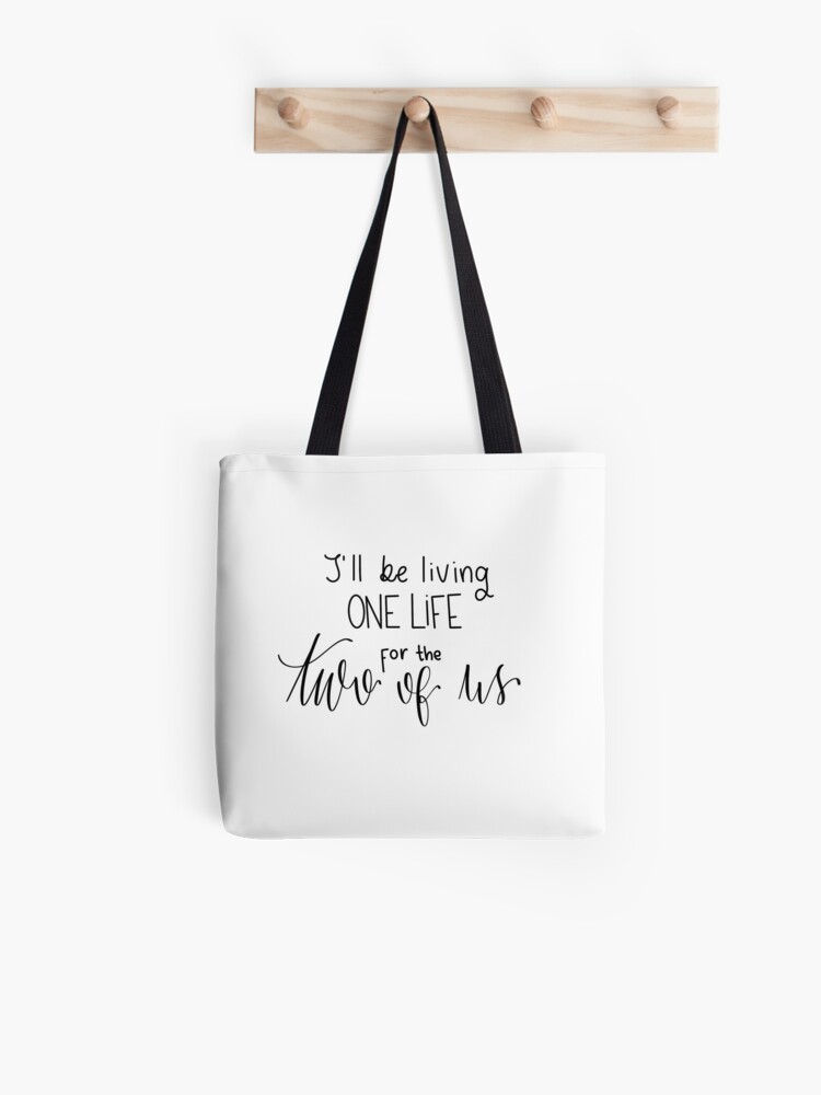 I'll be living one life for the two of us quote from song Two Of Us by  Louis Tomlinson digital lettering Sticker for Sale by averycooluser