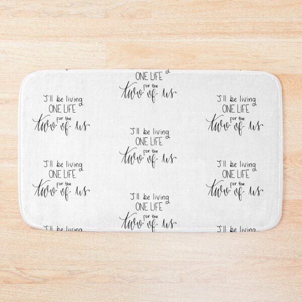 Item preview, "I'll be living one life for the two of us" quote from song "Two Of Us" by Louis Tomlinson digital lettering designed and sold by averycooluser.