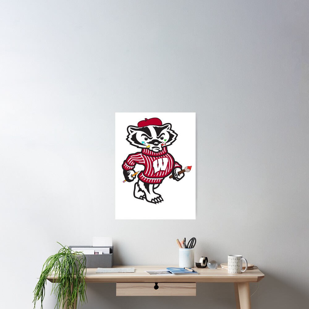 "UWMadison Artist Bucky" Poster for Sale by madp03 Redbubble
