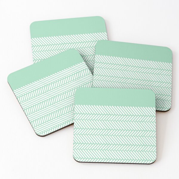 Item preview, Herringbone Mint Boarder designed and sold by ProjectM.