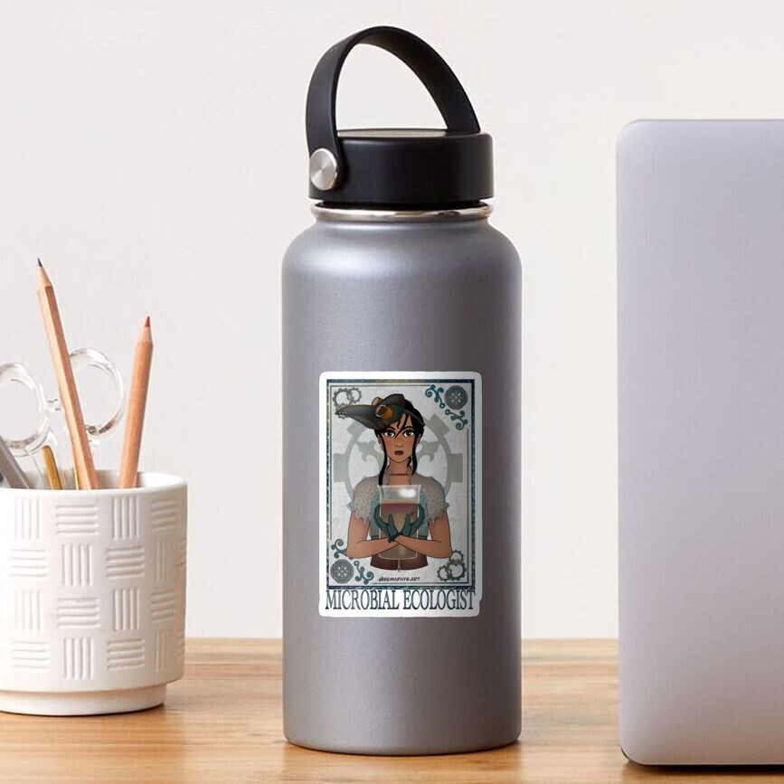 Microbial Ecologist (SteamPunk Art) Sticker