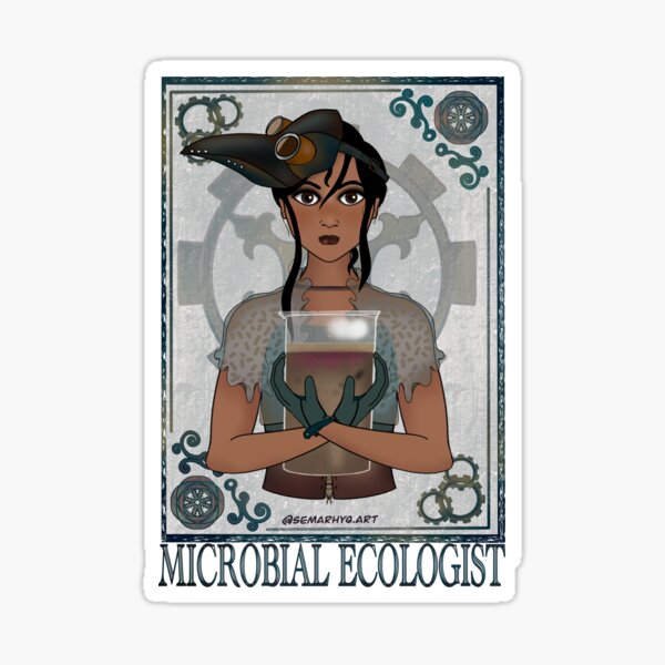 Microbial Ecologist (SteamPunk Art) Sticker