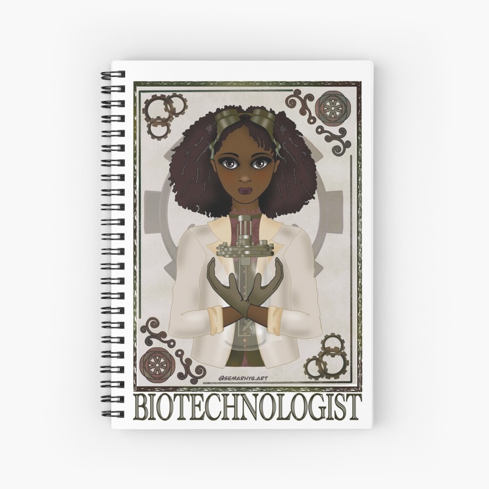 Biotechnologist (SteamPunk Art) Spiral Notebook