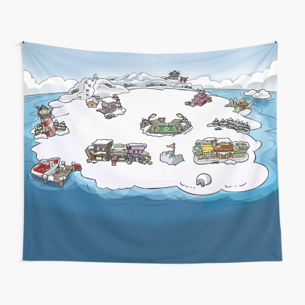 Club penguin memes Tapestry for Sale by artdesign802