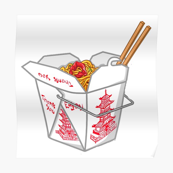 Chinese Takeout Poster By Distul Redbubble