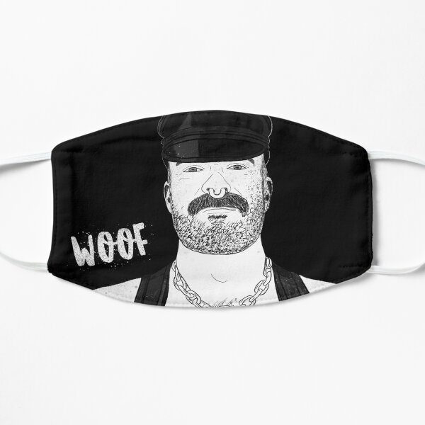 Woof (Ink) Flat Mask