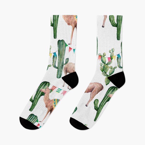 Item preview, Watercolor Llama and Cactus designed and sold by Laura Lise Wong.