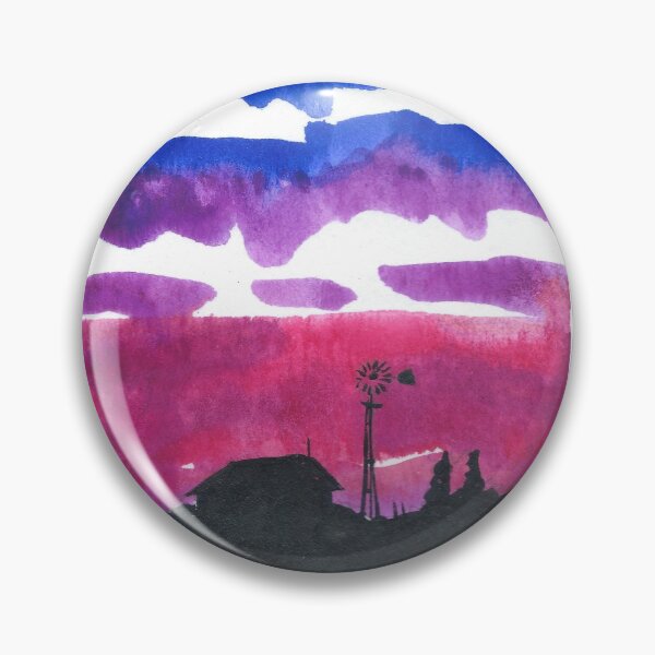Item preview, Windmills & Sky Watercolor #5 designed and sold by BreonBliss.
