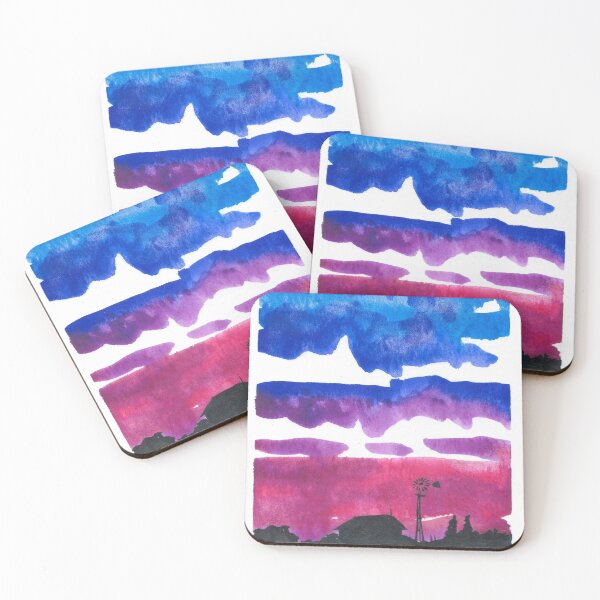 Item preview, Windmills & Sky Watercolor #5 designed and sold by BreonBliss.