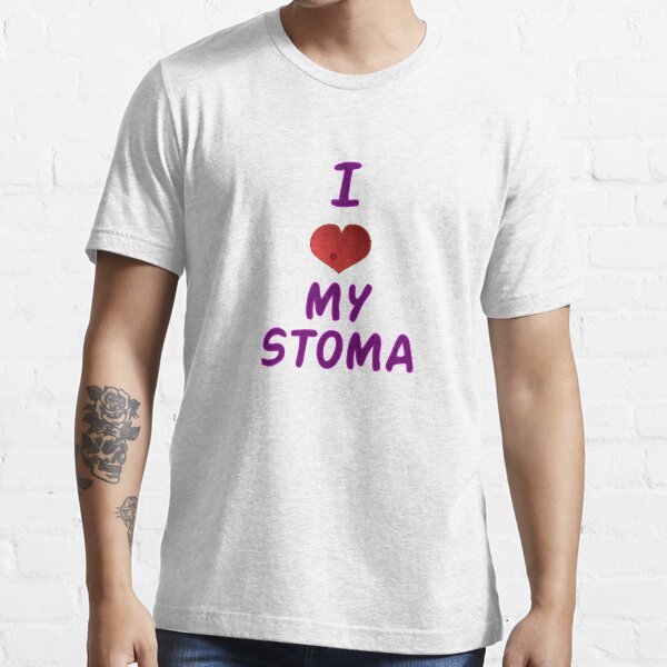 Cute Ostomy Awareness I Love My Stoma Graphic T-Shirt Dress for