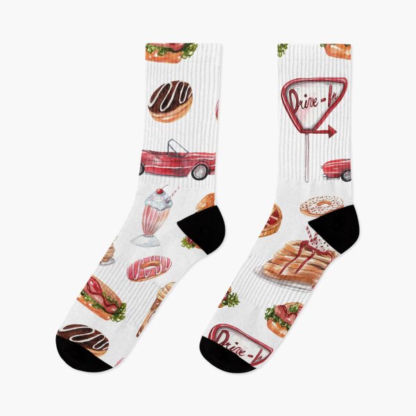 Item preview, Retro Drive In Pattern designed and sold by Laura Lise Wong.