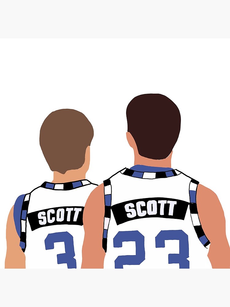 Nathan Scott One Tree Hill Basketball Jersey (White)  Poster for Sale by  LettersLucy