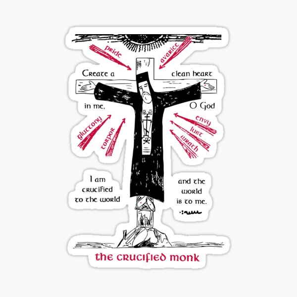 The Crucified Monk | Alternate Version Sticker