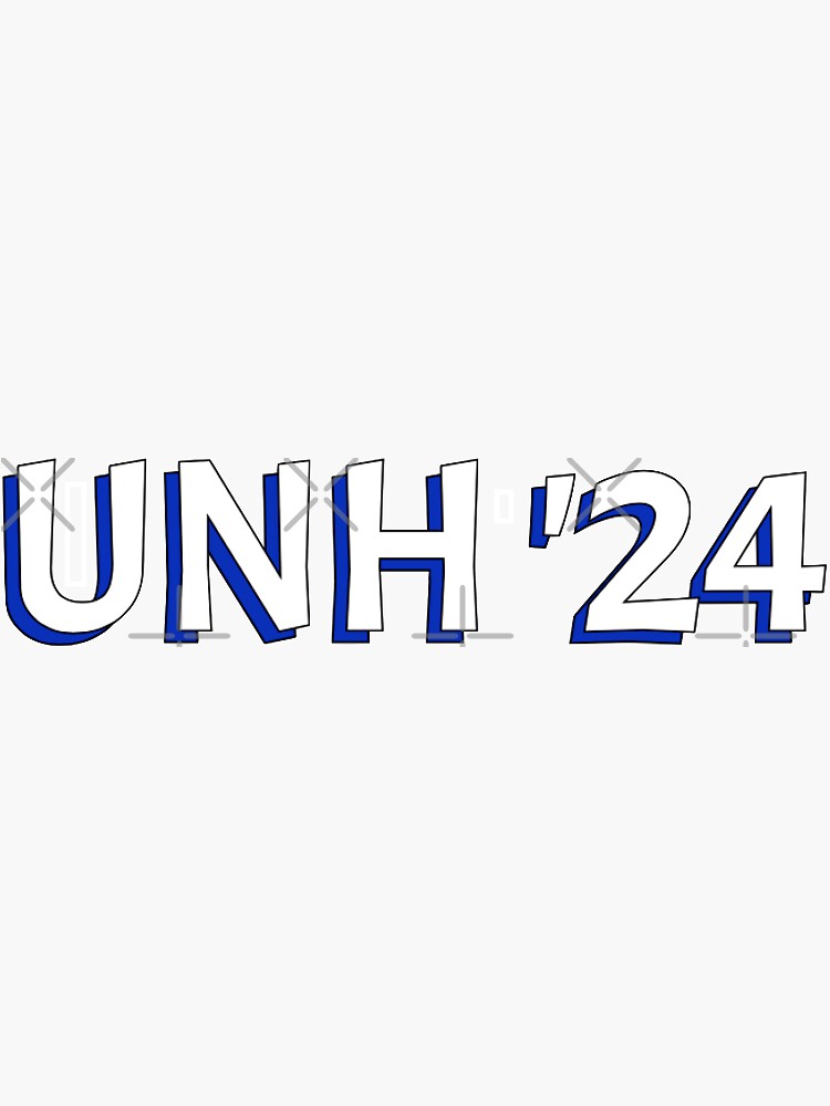 "UNH 2024" Sticker for Sale by sleav Redbubble