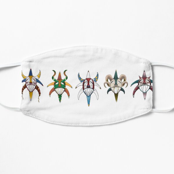 Vejigantes Puerto Rico 5 Flat Mask
