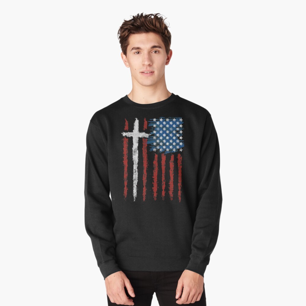 Patriotic Believer Pullover Sweatshirt