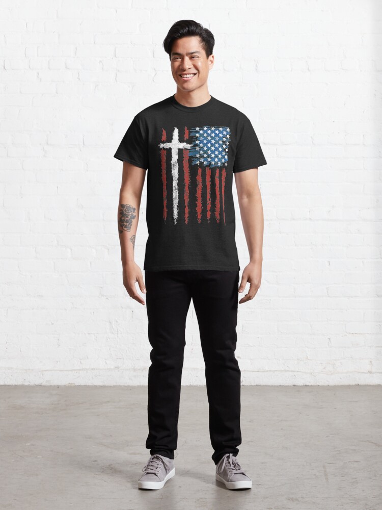 Alternate view of Patriotic Believer Classic T-Shirt