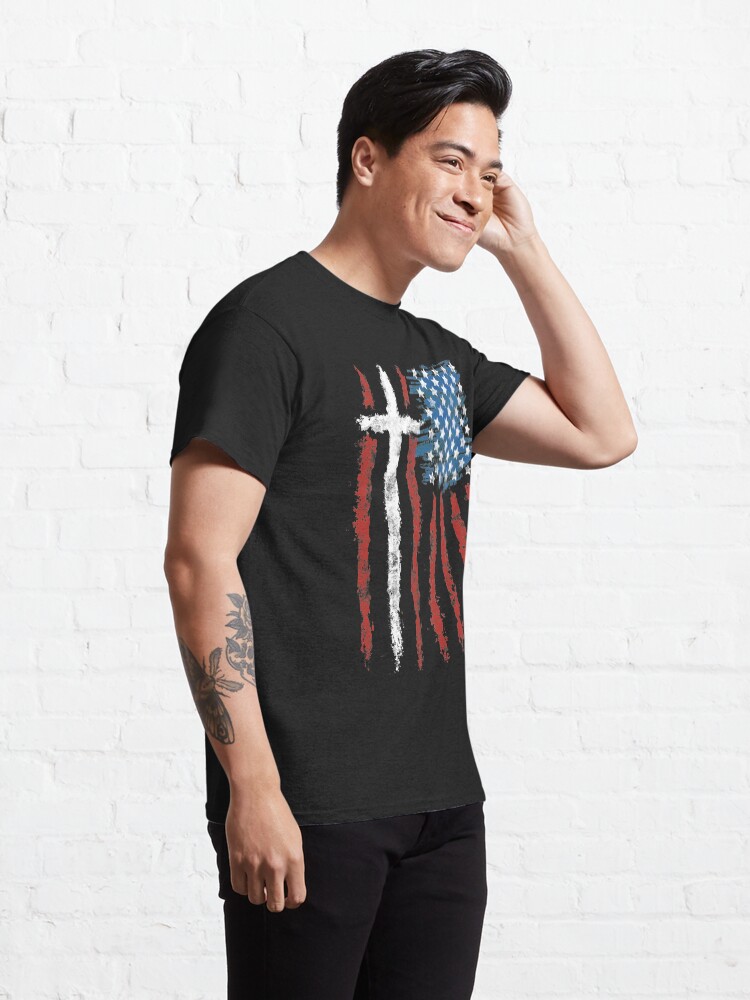 Alternate view of Patriotic Believer Classic T-Shirt