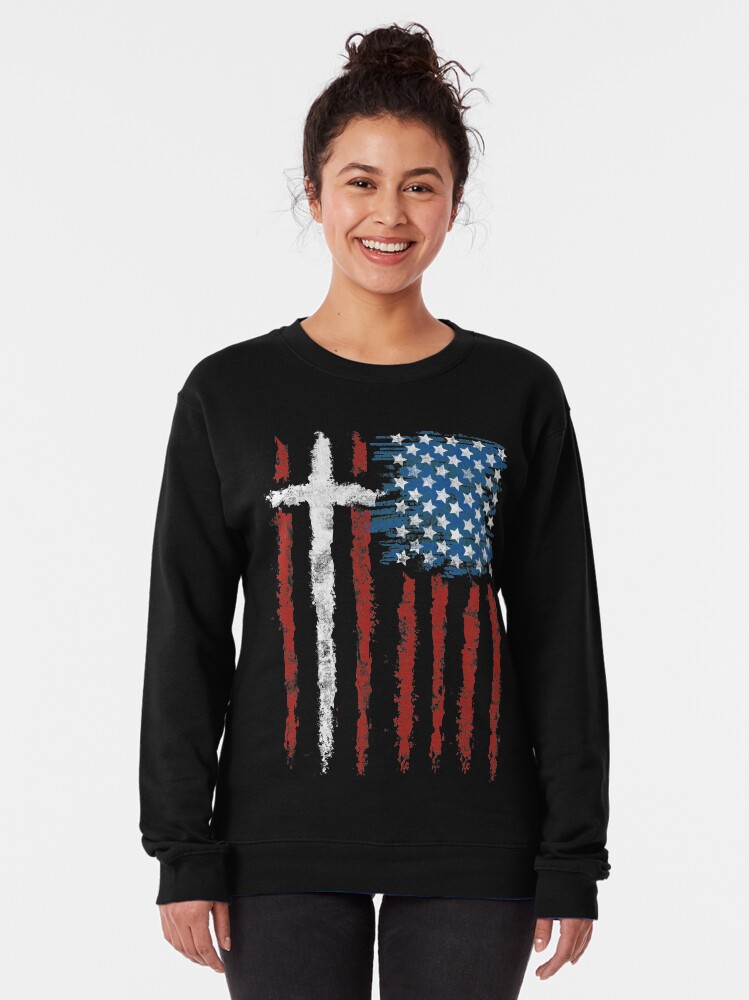 Alternate view of Patriotic Believer Pullover Sweatshirt