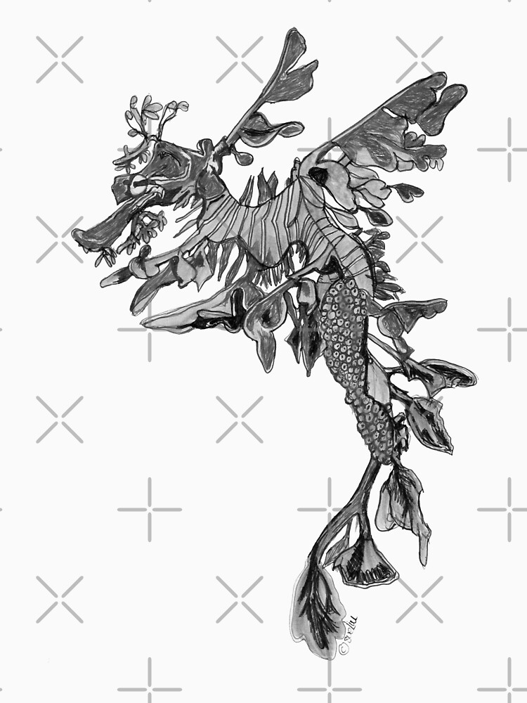 Steve the Leafy Seadragon in Grey by Wildcard-Sue