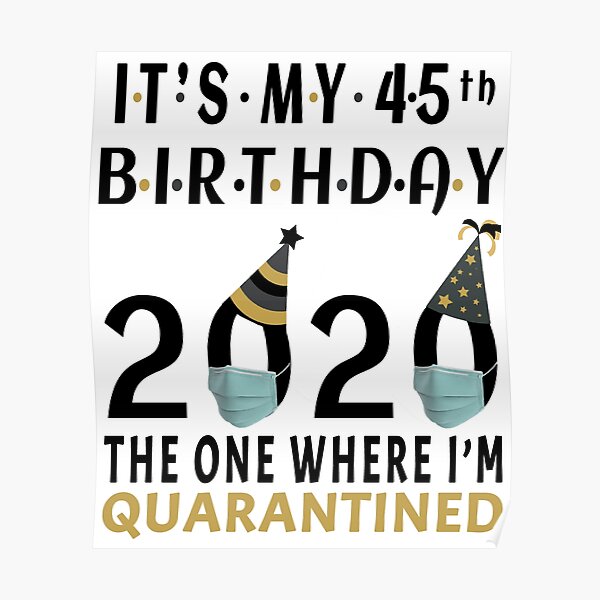 45th Birthday Posters Redbubble