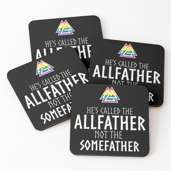 Item preview, He's called the ALLFATHER (PRIDE version, white letter) designed and sold by XACHALLAN.