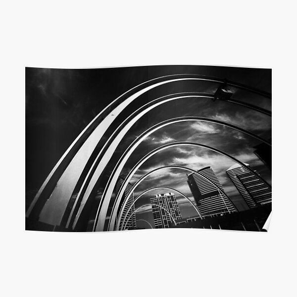 Arches and Highrise Poster