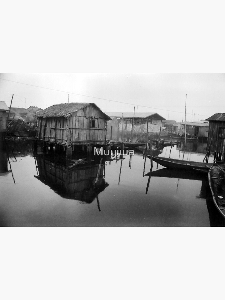 Thumbnail 3 of 3, Poster, Makoko Houses on Slit designed and sold by Muyiwa.