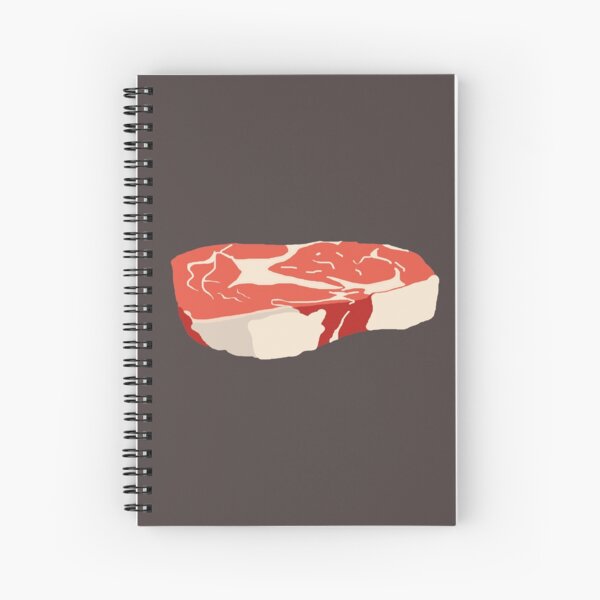 Steak illustration Spiral Notebook