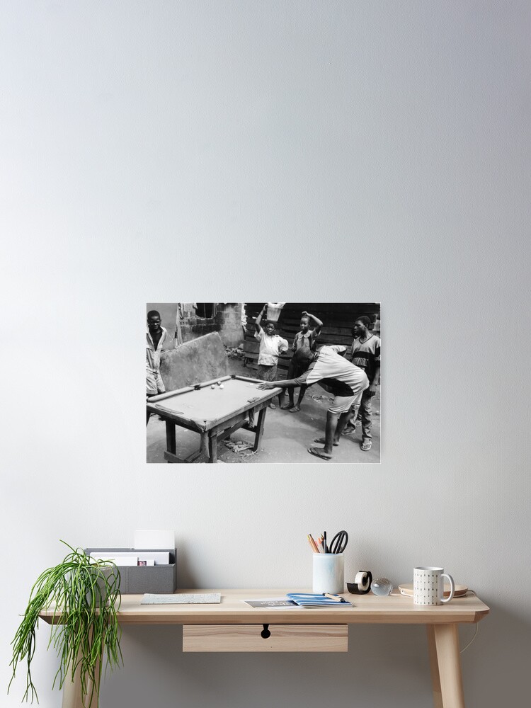 Thumbnail 2 of 3, Poster, Kids Playing Snooker designed and sold by Muyiwa.