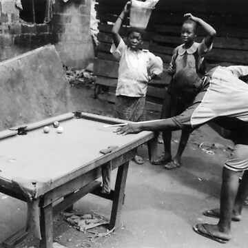 Artwork thumbnail, Kids Playing Snooker by Muyiwa's Art Muse