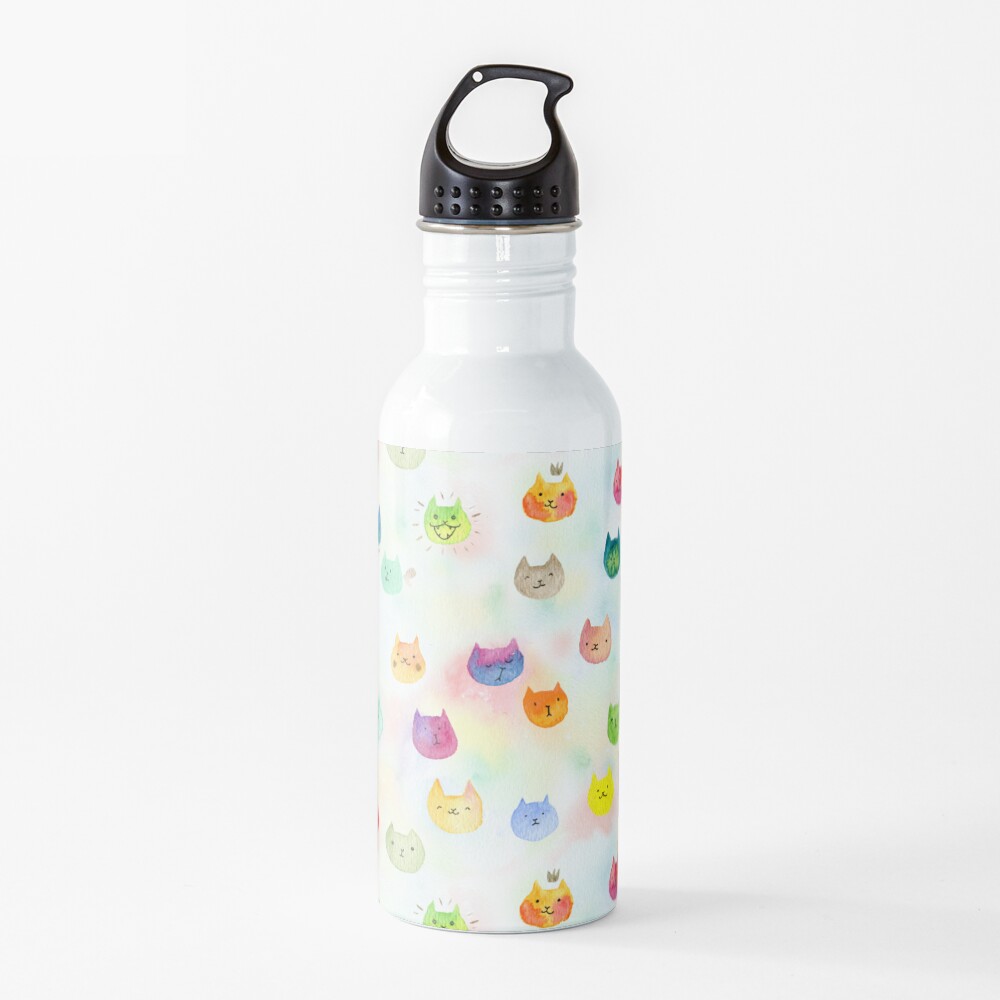 Cat confetti Water Bottle