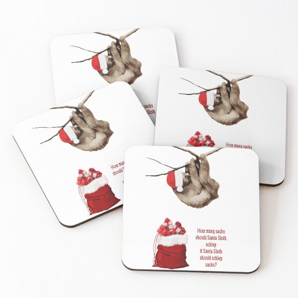 Item preview, Santa Sloth Schleps Sacks designed and sold by candhdesigns.