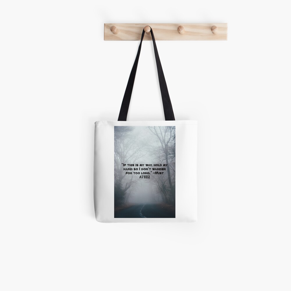 SIDONKU Canvas Tote Bag Silkscreen Pop Sentence Phrase Cool Lyrics