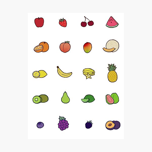 Fruit Set Photographic Print