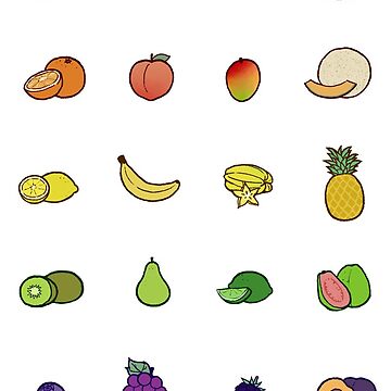 Artwork thumbnail, Fruit Set by unicronpotato