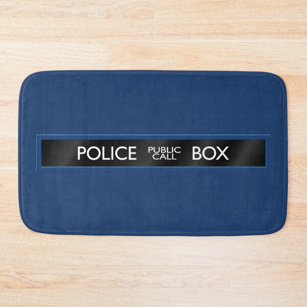 Police Box Bath Mat