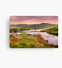 Green Hills of Ireland - The Connemara, Co. Galway, Ireland Canvas Print