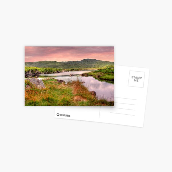 Green Hills of Ireland - The Connemara, Co. Galway, Ireland Postcard