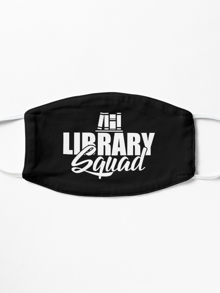 Alternate view of Library Squad Librarian Book lover Bookworm Gift Mask