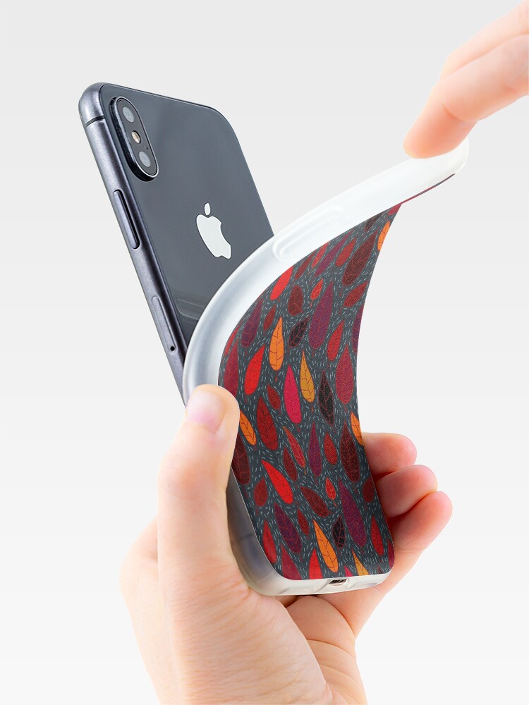 Alternate view of Autumn leaves pattern. iPhone Case