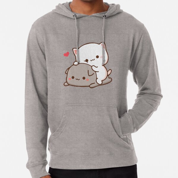 Peach and goma hoodie clearance